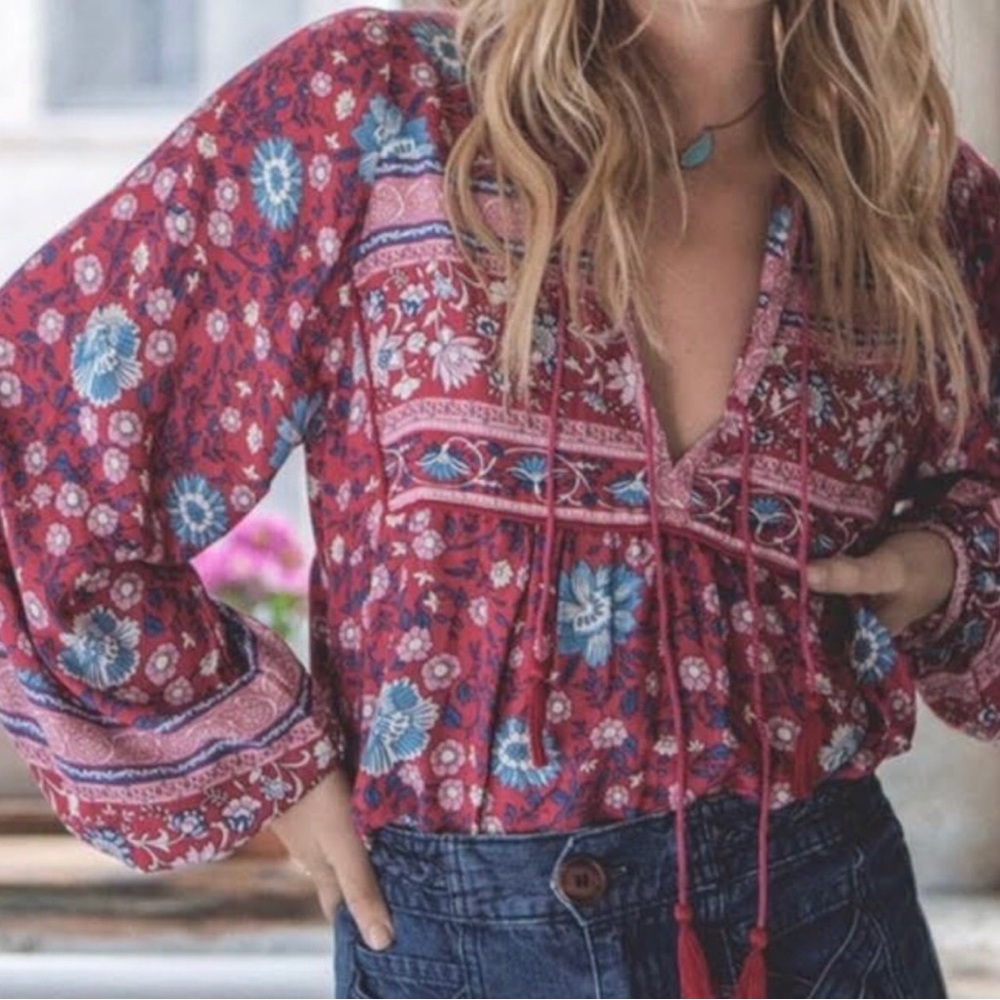 Spell Folktown Blouse Size Small